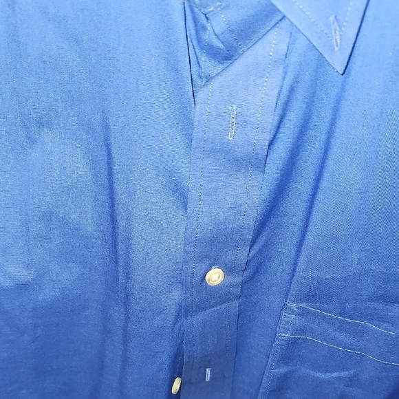 Croft & Barrow Men's Royal Blue Dress Shirt Size Medium LIKE NEW - Picture 3 of 5
